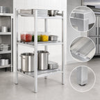 Thumbnail image #3 for Channel Manufacturing Lifetime Tough DR2472-3 Channel-Style Aluminum Dunnage Shelving, 72"W x 24"D x 64"H, 3-Shelf, 2,500 lb/Shelf