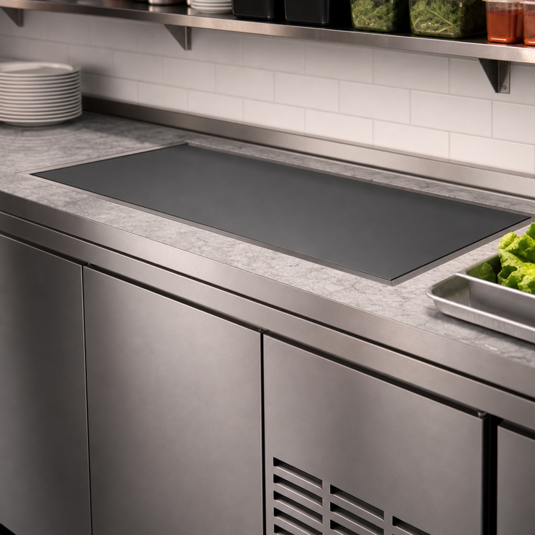 Product image #3 for Hatco CSBFP-48-I Built-In Flush-Top Cold Shelf, 48 Inch Wide x 19.5 Inch Deep, Top-Mount Condensing Unit