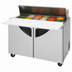 Thumbnail image #3 for Turbo Air Super Deluxe 48-Inch Two-Section Sandwich/Salad Prep Table, 12-Pan Opening, 12 Cu. Ft.