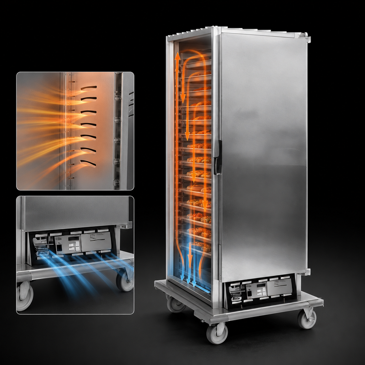 Product image #3 for Panco HCFNSSI-RC2.25 Insulated Narrow Full-Size Heated Holding Cabinet with Solid Door