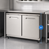 Thumbnail image #3 for Kelvinator Commercial 2-Door Undercounter Refrigerator, 48-Inch Wide, 32-Inch Tall, ADA Height, Self-Contained Rear-Mounted