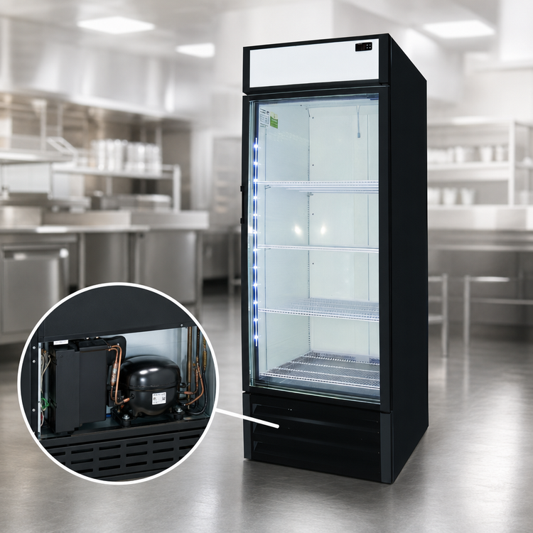 Product image #3 for Excellence VF-23 30-Inch One-Section Glass Door Freezer Merchandiser, 24.0 Cu. Ft., Bottom-Mount Self-Contained