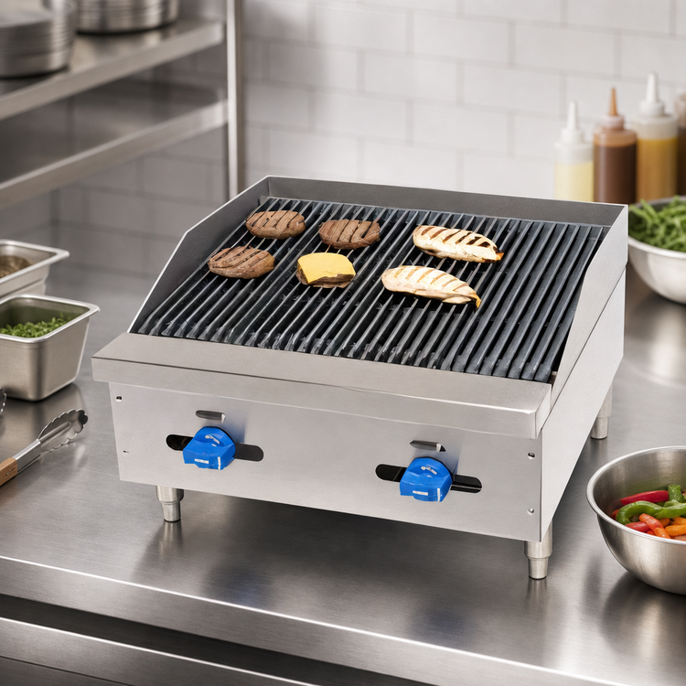 Product image #3 for Comstock-Castle 24-Inch Countertop Gas Char-Broiler with Cast Iron Grates