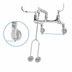 Thumbnail image #3 for T&S Brass Wall-Mount Service Sink Faucet with 9-Inch Bucket/Pail Hook Spout, 8-Inch Centers