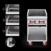 Thumbnail image #3 for American Range ADJF-60 60-Inch 10-Burner Gas Adjustable Underfired Charbroiler with Cabinet Base