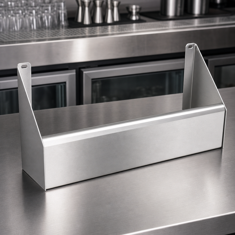 Product image #3 for CHOICE 66-Inch Single Stainless Steel Speed Rail with Keyhole Mounting