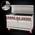 Thumbnail image #3 for American Range 60-Inch Gas Restaurant Range with 12-Inch Griddle, 8 Open Burners, Convection Oven, and Standard Oven
