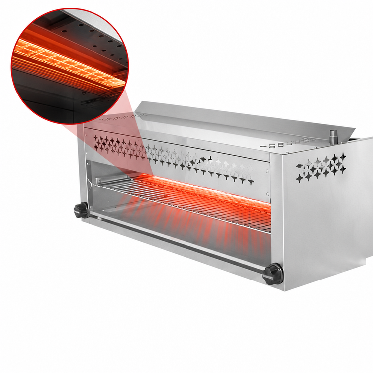 Product image #3 for Bake Tech Innovation Radiance 48-Inch Natural Gas Infrared Cheesemelter with Wall or Range Mount