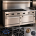 Thumbnail image #3 for Wolf Challenger XL 72-Inch Gas Restaurant Range with 8 Open Burners, 24-Inch Griddle, Standard Oven, and Convection Oven