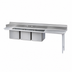 Thumbnail image #3 for Advance Tabco 83-Inch 3-Compartment Sink Dishtable with Right Drainboard