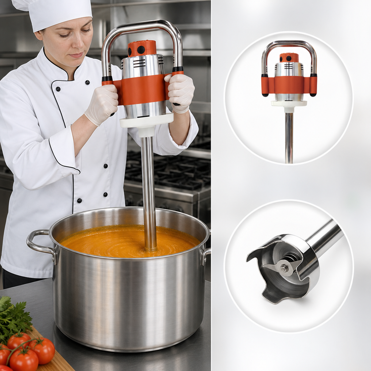 Product image #3 for SMX Single Speed Immersion Blender with 21 Inch Stainless Steel Shaft and 50 Gallon Capacity