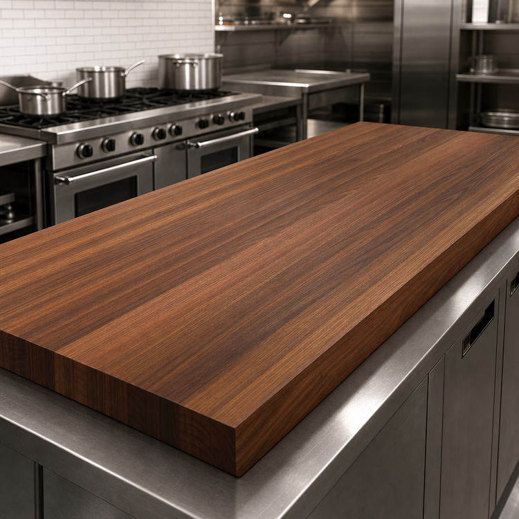 Product image #3 for Boos Block American Black Walnut Edge Grain Kitchen Countertop, 108 x 32 x 3 Inches