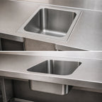 Thumbnail image #3 for Vollrath 9101-1 1-Compartment Weld-In/Undermount Stainless Steel Sink, 14 x 9 x 9-3/4 in Bowl, 20 Gauge, Square Corners Case of 4