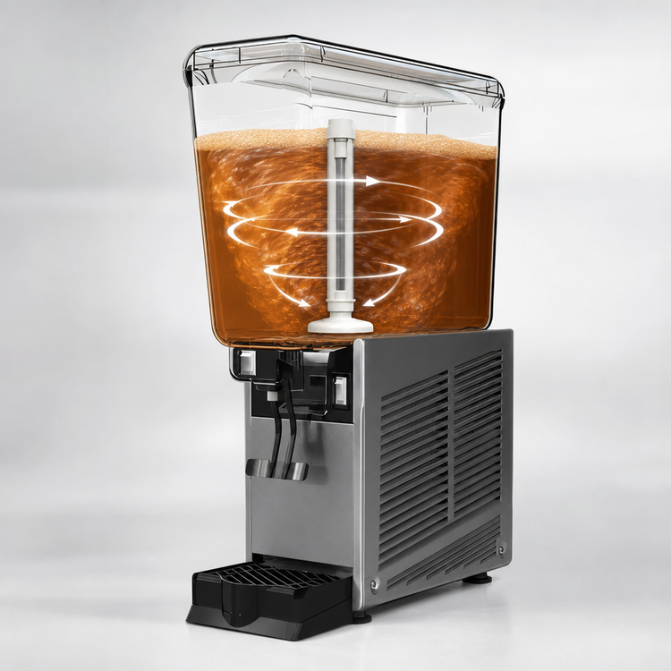 Product image #3 for Vollrath 1-Bowl Countertop Refrigerated Beverage Dispenser with Stirring Paddle, 5.28-Gallon Bowl