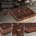 Thumbnail image #3 for John Boos Boos Block End Grain American Black Walnut Island Countertop, 24 x 25 x 2-1/4 Inches