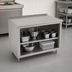 Thumbnail image #3 for John Boos 36 x 36 Inch Open Front Cabinet Base Work Table with 16-Gauge 300 Series Stainless Steel Top and 1-1/2 Inch Rear Riser
