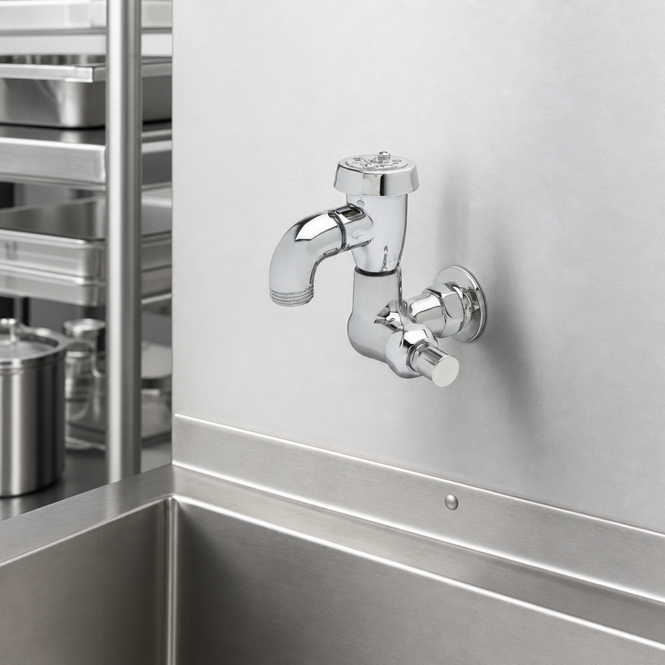 Product image #3 for T&S Brass Wall-Mount Single-Temperature Utility Faucet with Garden Hose Outlet and Vacuum Breaker
