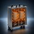 Thumbnail image #3 for Shelleymatic CAB2-913ET Mobile Enclosed Two-Stack Even Temp Heated Dish Dispenser