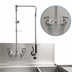 Thumbnail image #3 for BK Resources Optiflow Swing Arm Pre-Rinse Assembly with 12-Inch Add-On Faucet, 8-Inch On-Center Splash Mount