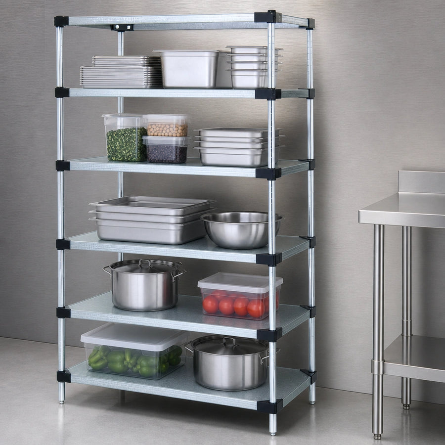 Five Solid Shelves