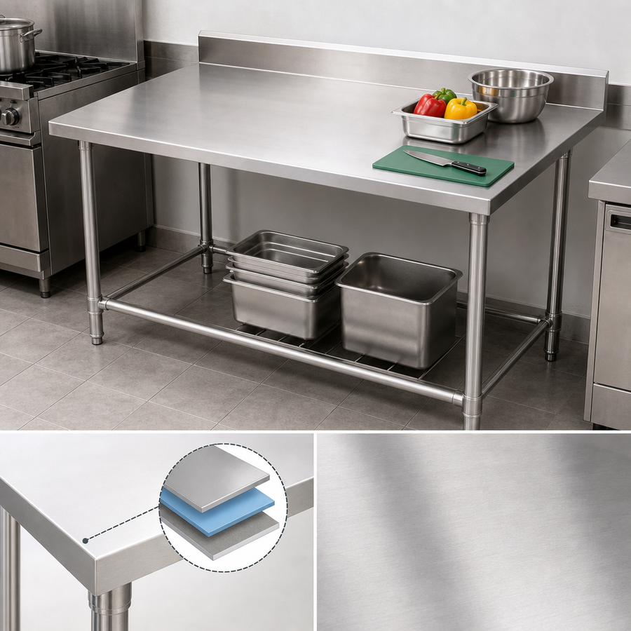 18/400 Stainless Steel Reinforced Top