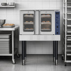 Thumbnail image #4 for Koolmore KM-CCO54-LP Full-Size Single-Deck Commercial Convection Oven, Liquid Propane, 54,000 BTU, Dual Glass Doors