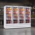 Thumbnail image #3 for Howard-McCray GR88BM 4-Section Glass Door Refrigerator Merchandiser, Bottom Mount, 88 Cu. Ft.