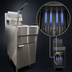 Thumbnail image #3 for Omcan Natural Gas Floor Fryer, 15.5-Inch Wide, 50 lb Oil Capacity