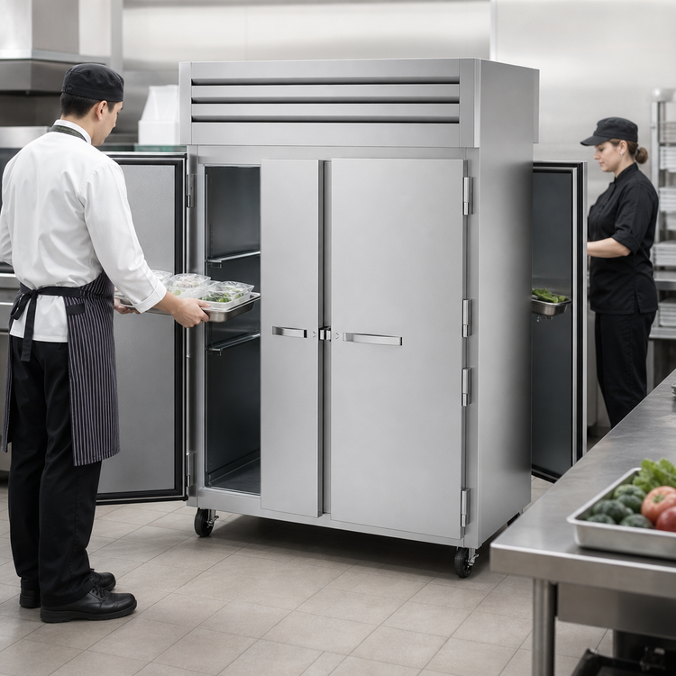 Product image #3 for True SPEC SERIES Two-Section Pass-Thru Refrigerator with Front and Rear Solid Doors