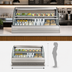 Thumbnail image #3 for Turbo Air Low-Profile Horizontal Open Display Merchandiser, 12.3 Cu. Ft., Stainless Steel