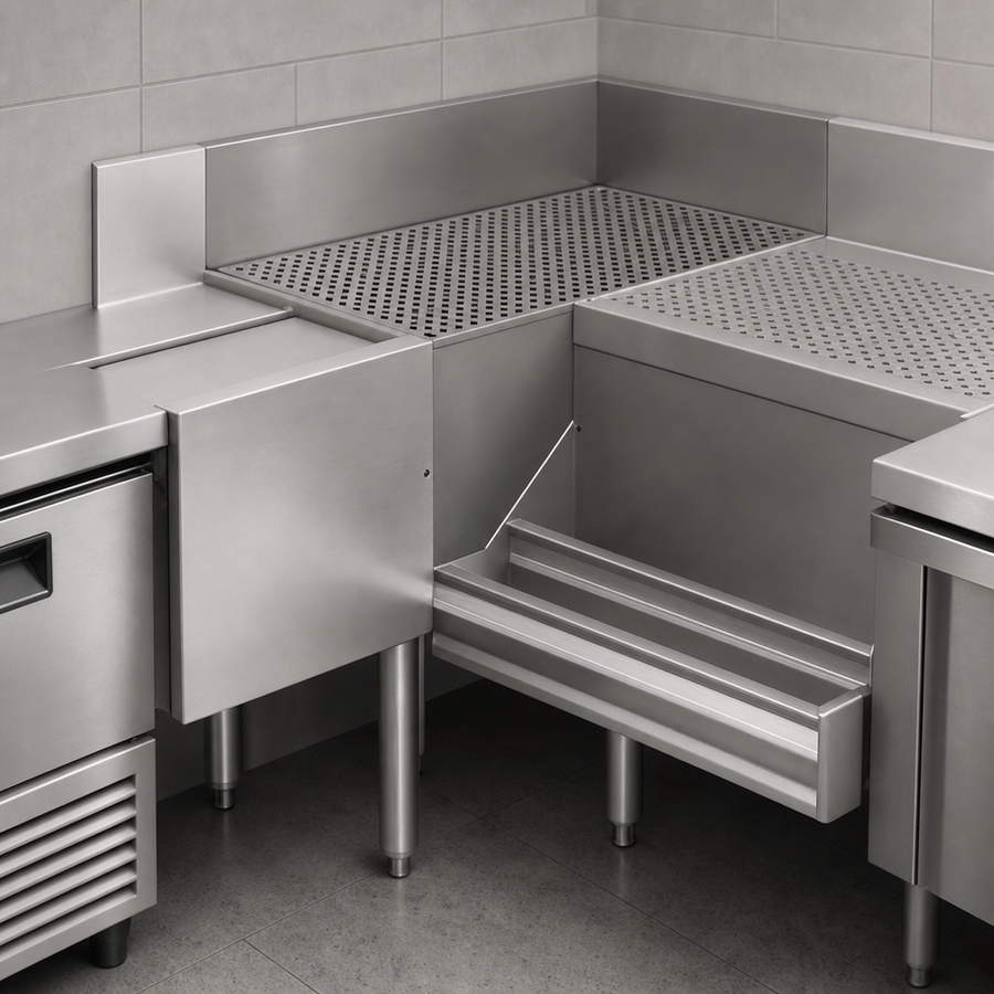 Free-Standing Corner Drainboard