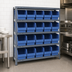 Thumbnail image #3 for Quantum Heavy-Duty Stationary Wire Shelving Unit with 5 Shelves and Included Bins, 36 x 12 x 39 Inches