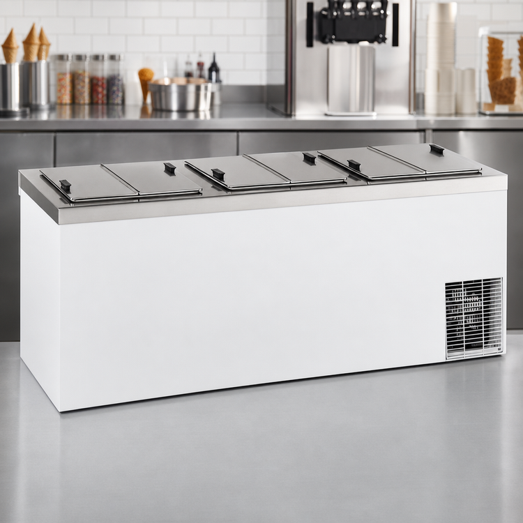 Product image #3 for Master-Bilt DC-12D Conventional Ice Cream Dipping Cabinet, 18 x 3-Gallon Dip / 15 x 3-Gallon Storage, 115V