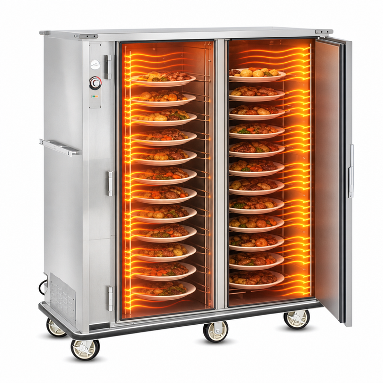 Product image #3 for FWE A-Series Heated Banquet Transport & Serve Cabinet, 2 Doors, 180 Covered Plate Capacity