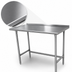 Thumbnail image #3 for Advance Tabco Special Value Series 84-Inch x 24-Inch Open Base Work Table with 1-1/2-Inch Rear Backsplash