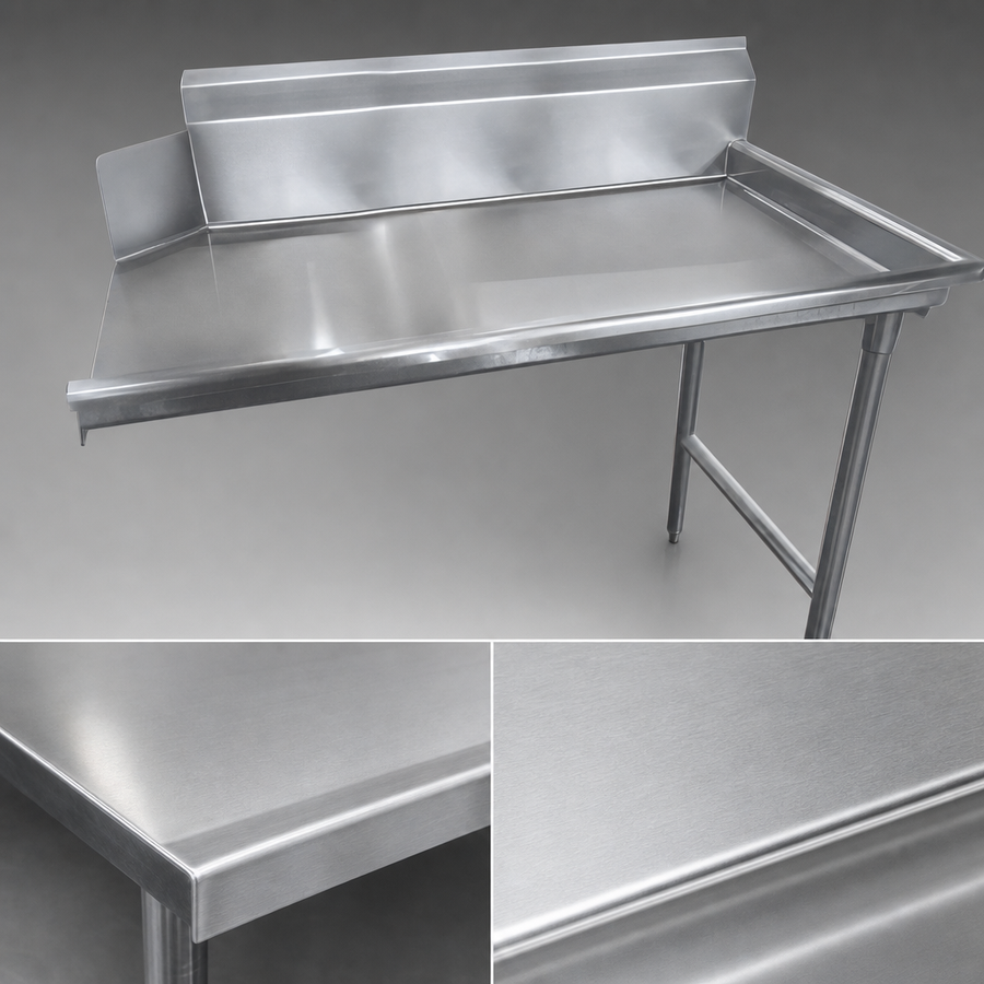 16-Gauge 304 Stainless Steel Top