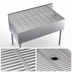 Thumbnail image #3 for Krowne Royal Series Free-Standing Underbar Drainboard, 48W x 24D, Stainless Steel, 6-Inch Splash
