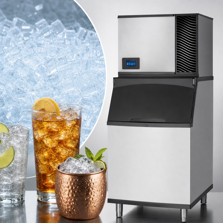 Product image #3 for True Ice Series Half-Cube Self-Contained Air-Cooled Ice Maker, 640 lb./24 Hr, 30 Inch Wide