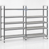 Thumbnail image #3 for Cambro Camshelving Elements XTRA 24 x 30 x 84-Inch 5-Tier Vented Stationary Add-On Shelving Unit, Speckled Gray