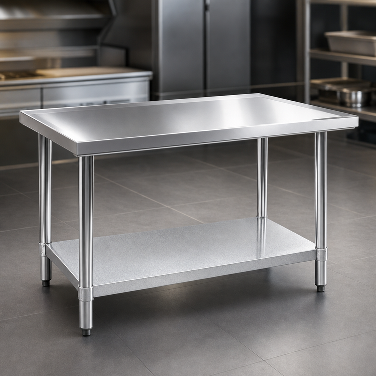 Product image #3 for Eagle Spec-Master Marine Series 108-Inch x 36-Inch Work Table with 300 Series Stainless Steel Top and Galvanized Base