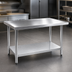 Thumbnail image #3 for Eagle Spec-Master Marine Series 108-Inch x 36-Inch Work Table with 300 Series Stainless Steel Top and Galvanized Base