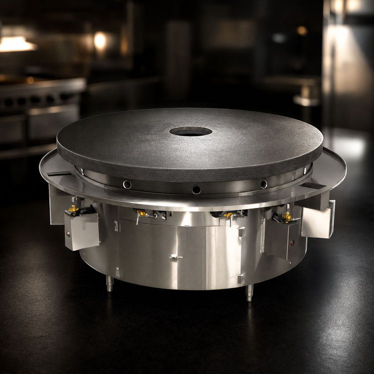 Product image #3 for Town Equipment 72-Inch Gas Mongolian Barbecue Range with Cast Iron Top and 12 Burners