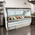 Thumbnail image #3 for Howard-McCray 34N Series 120-Inch Double Duty Self-Contained Fish/Poultry Refrigerated Service Case with Straight Glass Front and LED Lighting