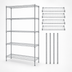 Thumbnail image #3 for Quantum 5-Shelf Wire Shelving Starter Kit, 48