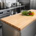Thumbnail image #3 for John Boos Boos Block Kitchen Countertop, 120 x 42 x 1-1/2 Inches, Northern Hard Rock Maple, Varnique Finish