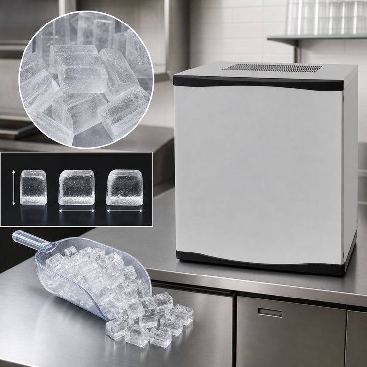 Product image #4 for Atosa YR800-AP-261 Modular Half Dice Cube Ice Machine, Air-Cooled, Self-Contained, 810 lb/Day