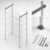 Thumbnail image #3 for Quantum 18-Inch Stationary End Kit for Overhead Track Shelving
