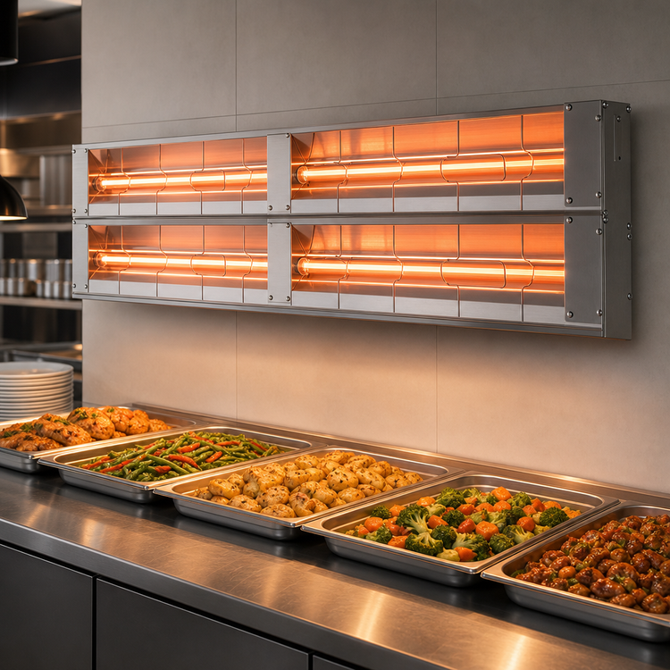 Product image #3 for Hatco Glo-Ray 48-Inch Lighted Infrared Strip Heat Lamp Food Warmer