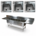 Thumbnail image #3 for John Boos Pro-Bowl 3-Compartment Sink with Dual 30-Inch Drainboards, 20 x 20 x 14-Inch Bowls, 16 Gauge Type 300 Stainless Steel