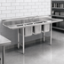 Thumbnail image #3 for Eagle Group 314 Series Three-Compartment Sink with Right-Hand Drainboard, 304 Stainless Steel